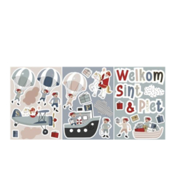 Sint raamstickers set