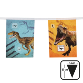 Jurassic dinosaurus vlaggenlijn papier 3m