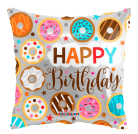 Verjaardag donut heliumballon 45cm