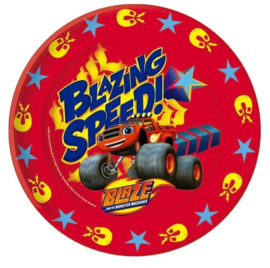 Blaze en de monsterwielen borden 8 stuks 22cm