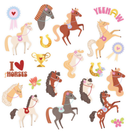 Paard pony tatoeages 21 stuks