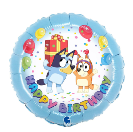 Bluey Happy Birthday folie ballon 46cm