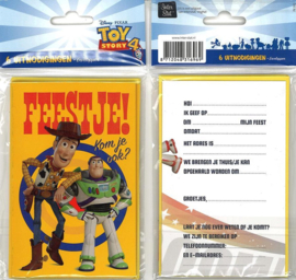 Toy Story uitnodigingen 6 stuks
