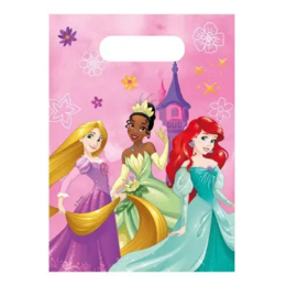 Disney prinsessen uitdeelzakjes plastic 6 stuks