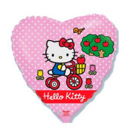 Hello Kitty folie ballon fiets 45cm