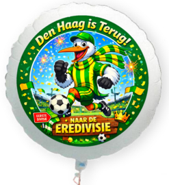 Den Haag is terug voetbal folie ballon 55cm XL