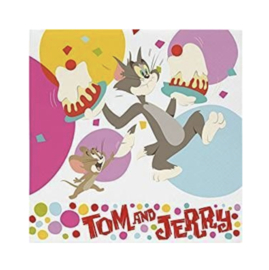 Tom and Jerry servetten 20st 33x33cm