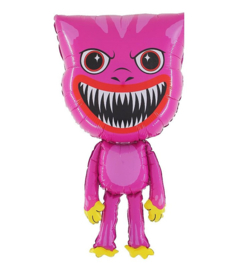 Huggy Wuggy roze folie ballon 78cm