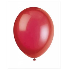 Ballonnen rood  10 stuks