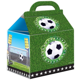 Voetbal traktatie doosjes 9x14cm 4 stuks