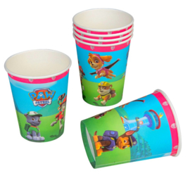 Paw Patrol bekers roze 6st 260ml