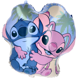 Stitch en Angel folie ballon 47x49cm