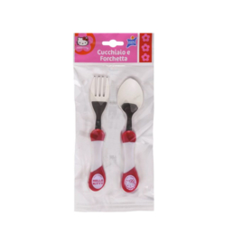 Hello Kitty bestekset vork + lepel