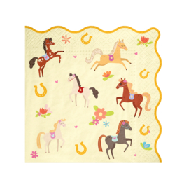 Paard pony servetten 10 stuks 33x33cm