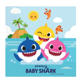 Baby Shark servetten 20 stuks 33x33cm