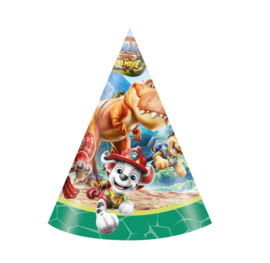 Paw Patrol The Dino Movie feesthoedjes 6 stuks