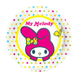 My Melody Hello Kitty borden 8 stuks 23cm