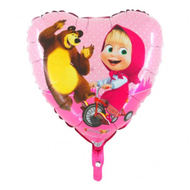 Masha en de beer folie ballon 45cm