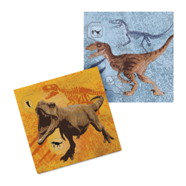 Jurassic dinosaurus servetten 20 stuks 33x33cm