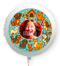 Hond folie ballon XL met eigen foto 58cm