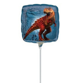 Jurassic World folie ballon op stok 23cm