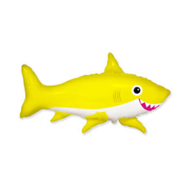 Happy Shark folie ballon op stok 35cm