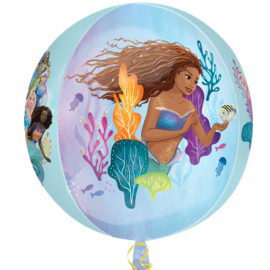 De kleine zeemeermin live action film ballon doorzichtig ORBZ 38x40cm