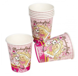 Barbie paard bekers 6 stuks 200ml