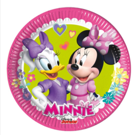 Minnie Mouse borden 8 stuks 20cm