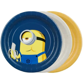 Minions gebaksbordjes 6 stuks 18cm