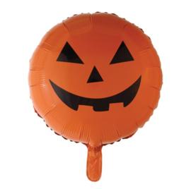 Pompoen halloween folie ballon 45cm