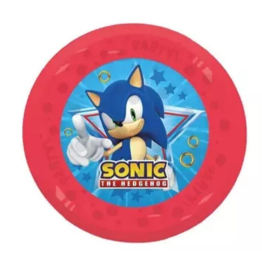 Sonic the hedgehog bord herbruikbaar 21cm