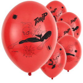 Spiderman ballonnen 6 stuks