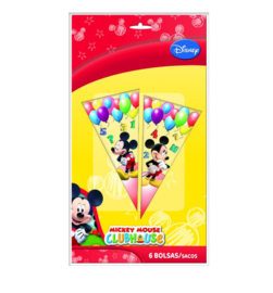 Mickey Mouse snoepzakken 6 stuks