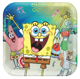 Spongebob borden 8 stuks 23cm