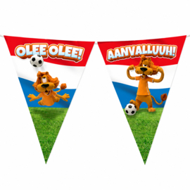 Oranje WK Loeki vlaggenlijn plastic 10m