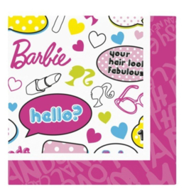 Barbie servetten 20 stuks 33x33cm