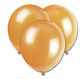 Ballonnen goud  10 stuks