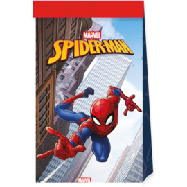 Spiderman uitdeelzakjes papier 4st