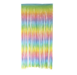 Verjaardag deurgordijn regenboog 100x200cm