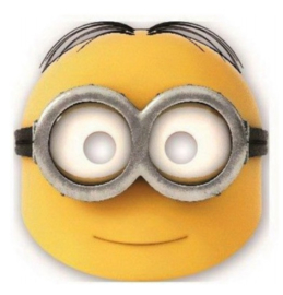 Minions maskers karton 6 stuks