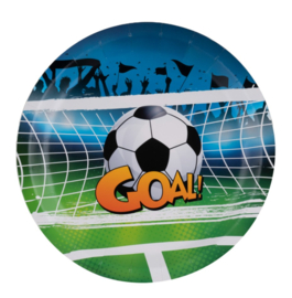 Voetbal goal borden 8 stuks 23cm