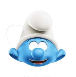 Smurfen maskers 6 stuks