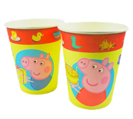 Peppa Pig bekers 8 stuks 250ml