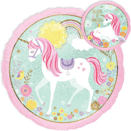 Unicorn folie ballon 45cm