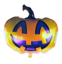 Halloween pompoen folie ballon 46x41cm