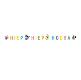 Woezel en Pip letterslinger Hiep Hiep Hoera 265cm