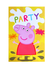 Peppa Pig uitnodigingen 5 stuks + enveloppen