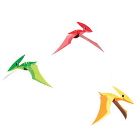 Dinosaurus hangdecoratie 3 stuks 81cm