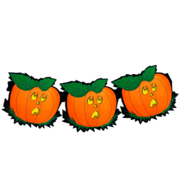 Pompoen halloween slinger papier